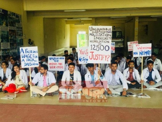 Tripura Medical College Internees go in Strike 